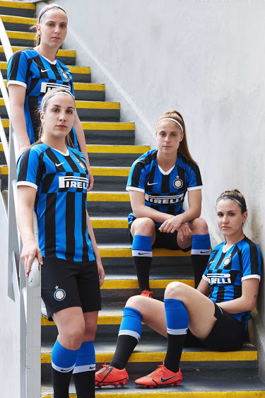 19/20 Inter Milan Home Black&Blue Women's Jerseys Shirt - Cheap