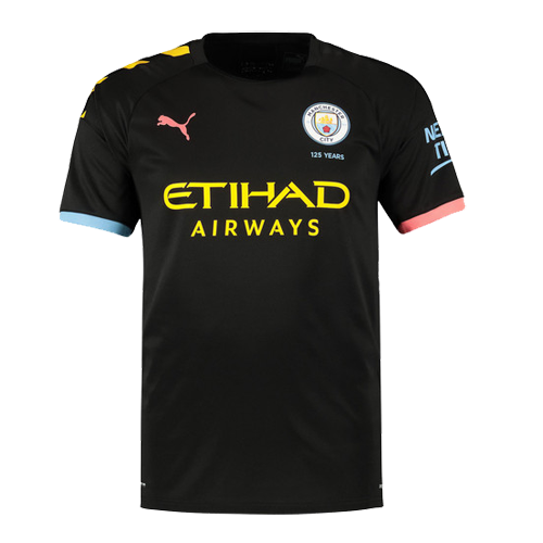 19 20 Manchester City Away Black Jerseys Shirt Player Version Cheap Soccer Jerseys Shop MINEJERSEYS.RU