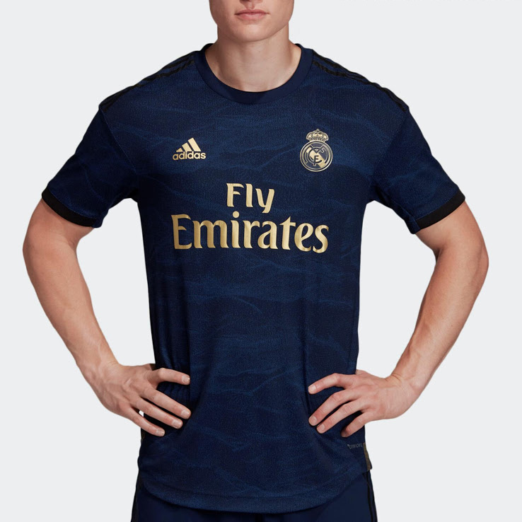 Adidas Real Madrid 2019 - 2020 Away Soccer Jersey MSRP: $90 (Navy / Gold)