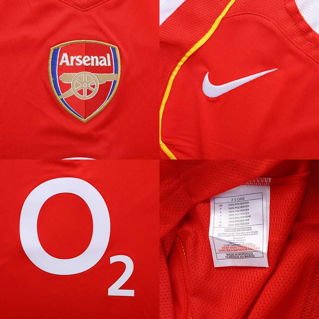 Arsenal FC 2004 / 2005 Thierry Henry 14 Retro Home Jersey Invincibles