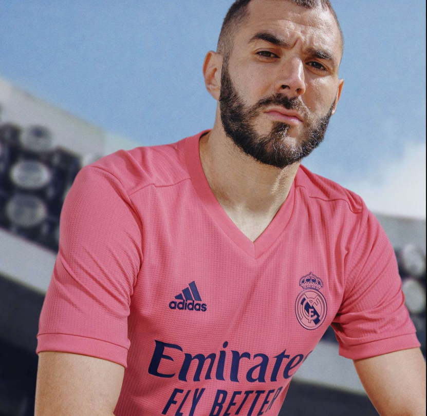 foreversoccerjerseys Modrid Real Madrid 2020 2021 Climachill Player Issue Away Pink Jersey Camiseta Shirt M SKU#FQ7492