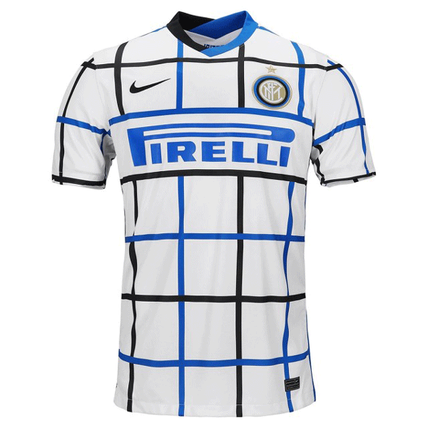 Inter Milan Soccer Jersey 21-22 Away White Soccer Shirt (Player Version)