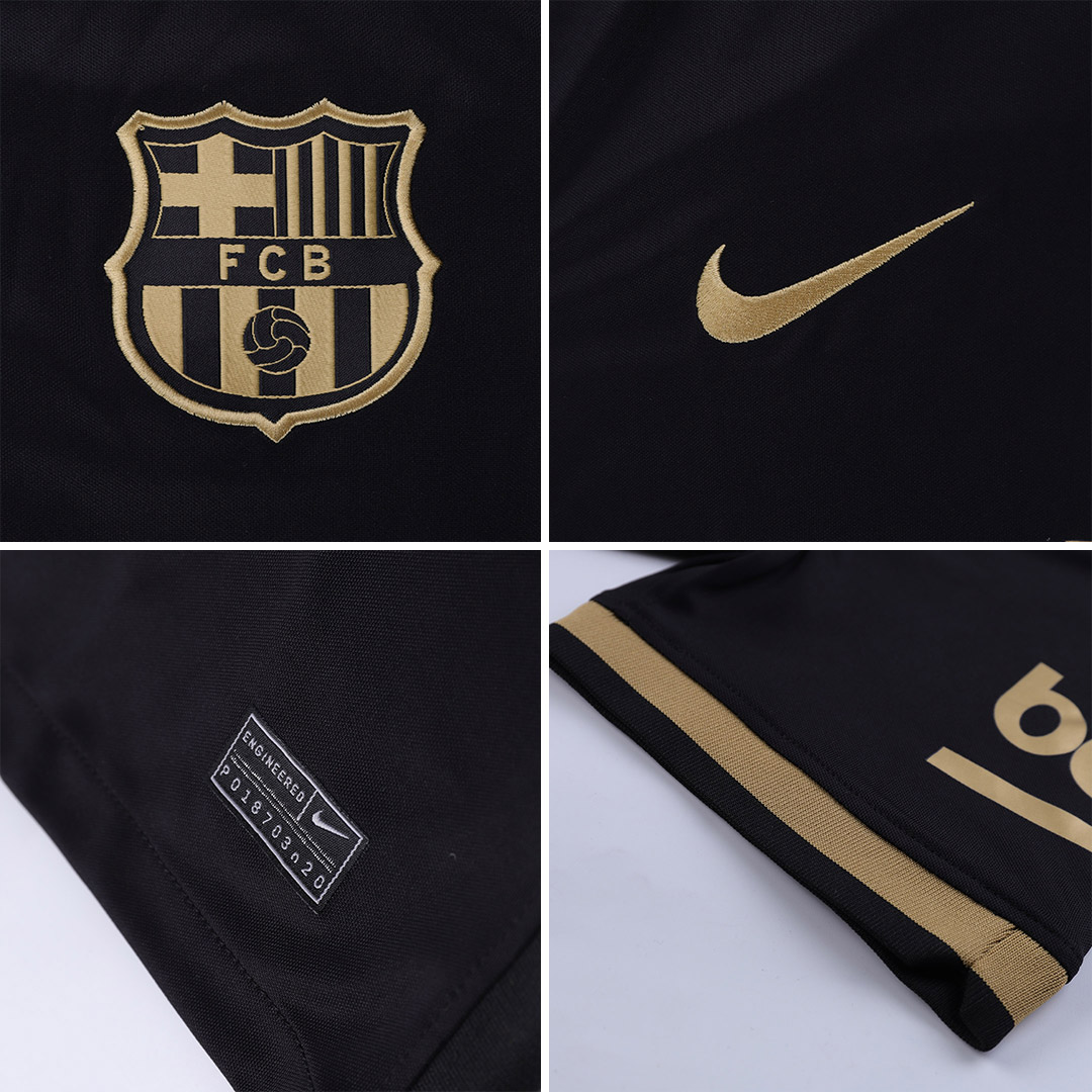 NIKE F.C. BARCELONA 2020/21 VAPOR MATCH AWAY JERSEY BLACK - Soccer