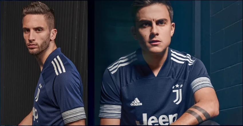 Adidas Juventus Away Long Sleeve Soccer Jersey 2020/21