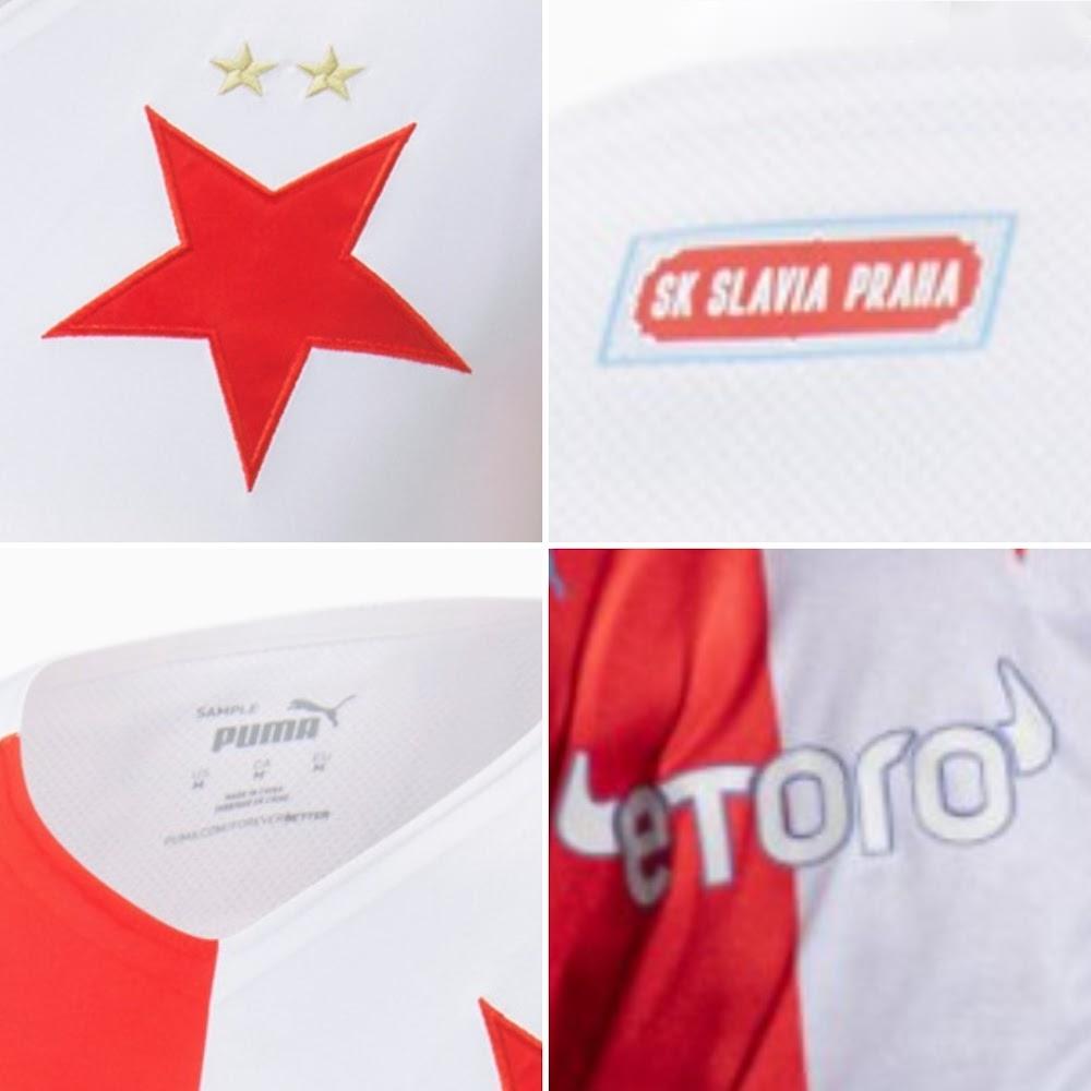 SK Slavia Praha Soccer Jersey Home Replica 2021/22