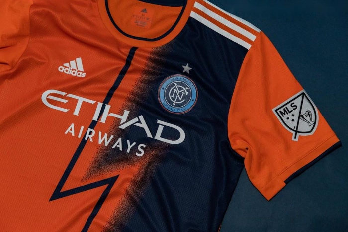 New York City FC adidas 2023 The Volt Kit Authentic Jersey - Orange
