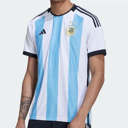 Argentina Home Long Sleeve Soccer Jersey 2022